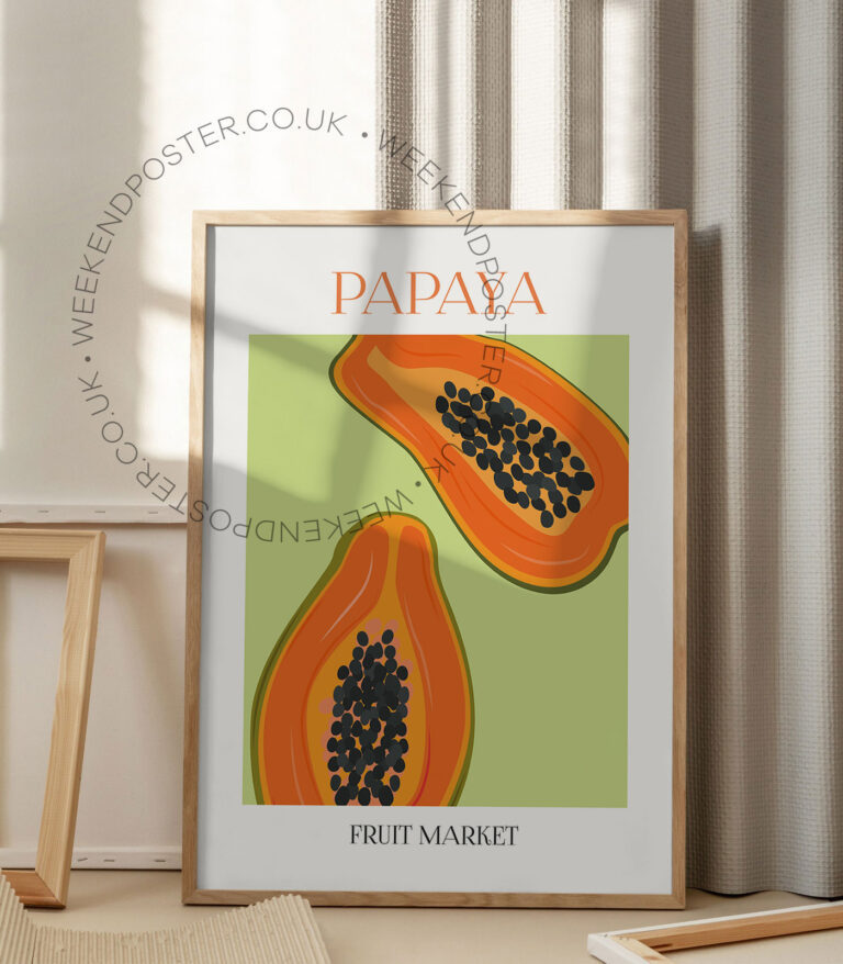 Fruit Market Papaya poster
