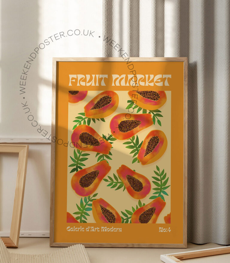 Fruit Market Papaya poster