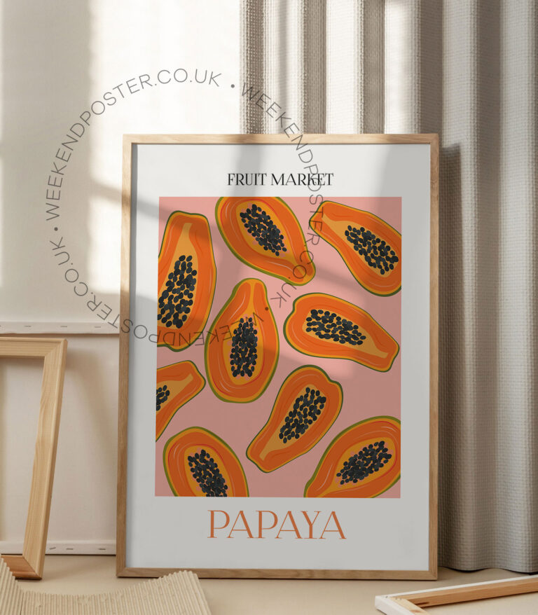 Fruit Market Papaya poster