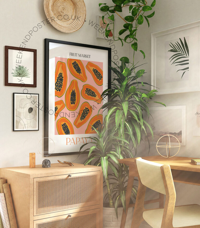 Fruit Market Papaya poster