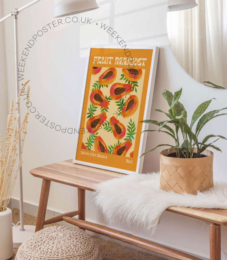 Fruit Market Papaya poster