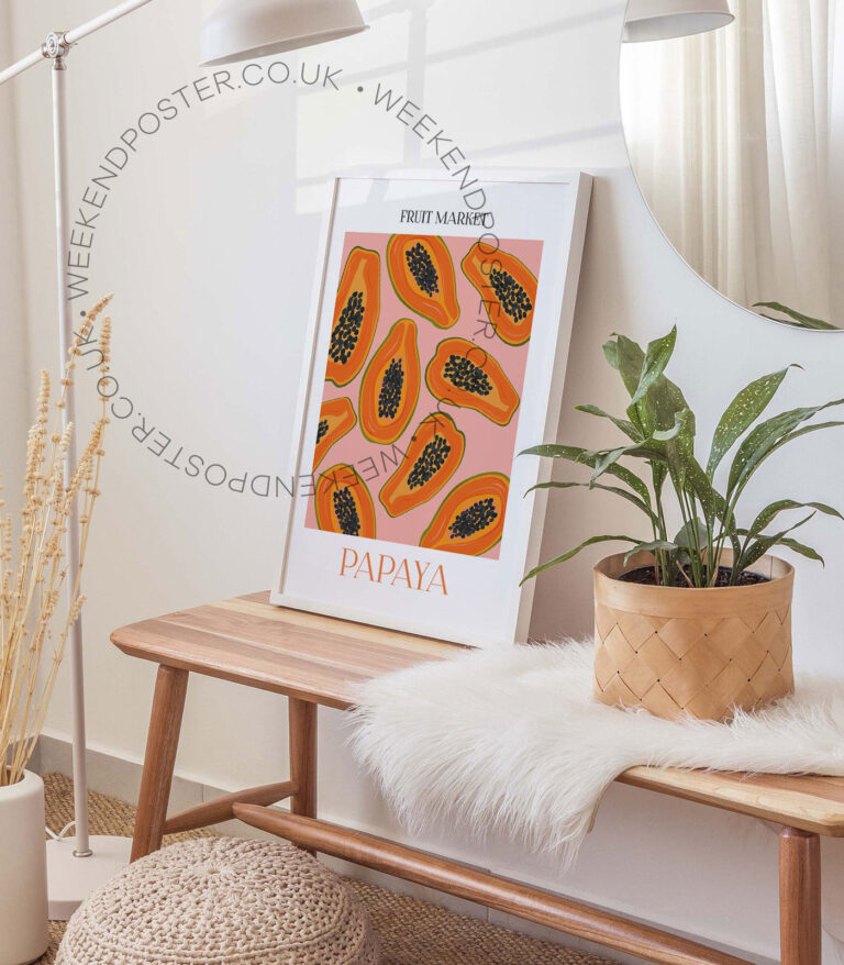 Fruit Market Papaya poster