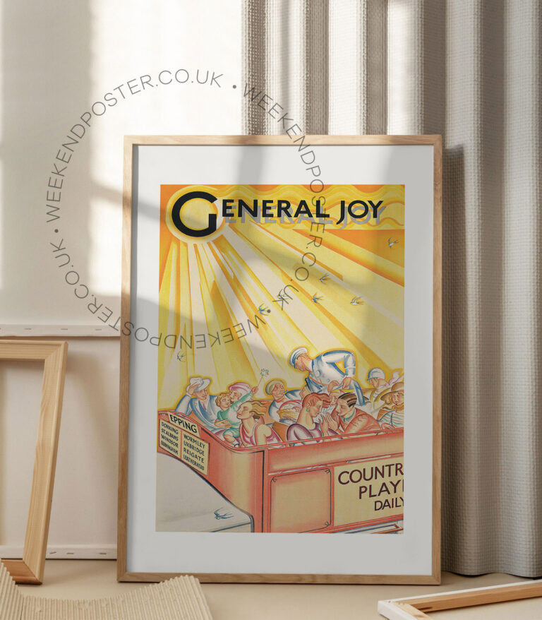 General Joy vintage poster