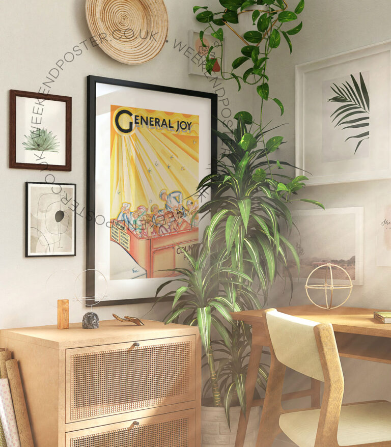 General Joy vintage poster