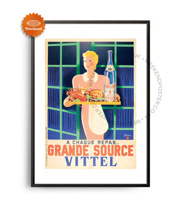 Grande Source Vittel vintage poster