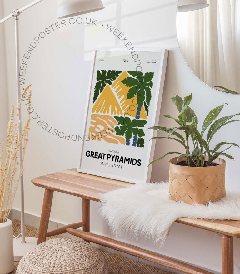 Great Pyramids Giza Egypt landmark poster
