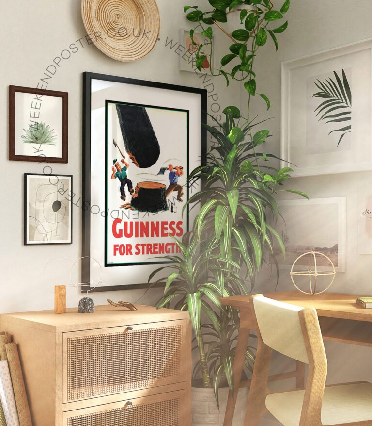 Guinness For Strength vintage poster