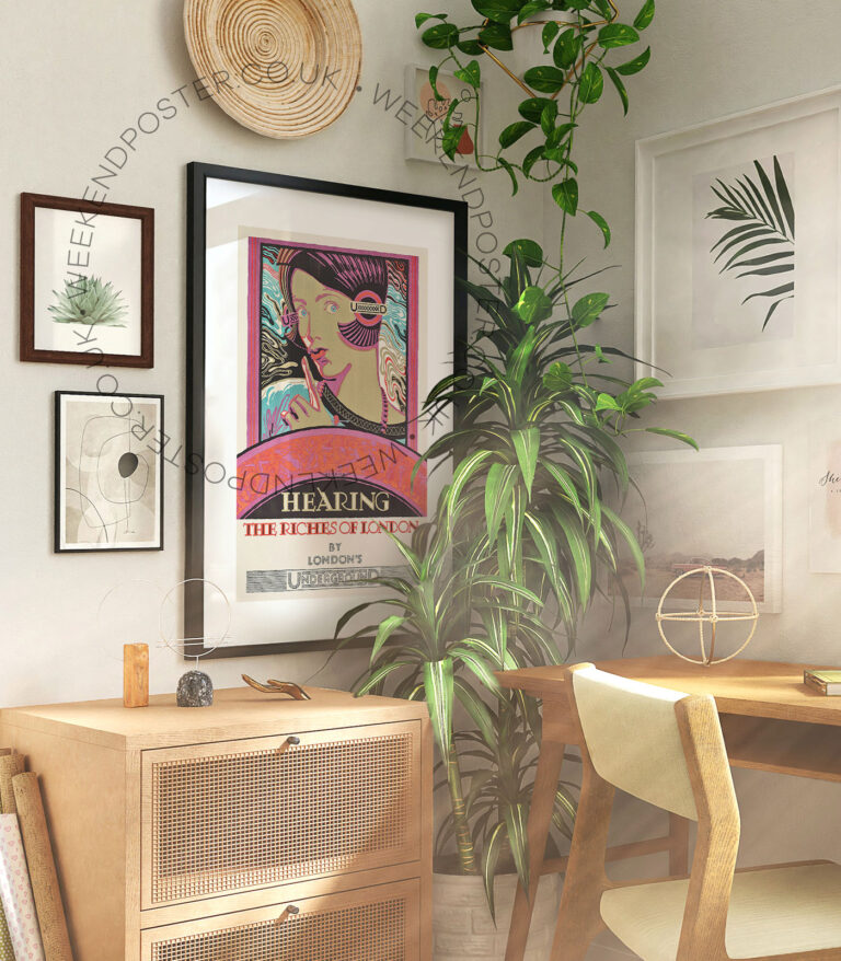 Hearing The Riches Of London vintage poster