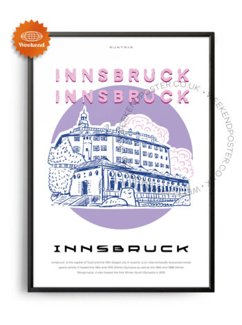 Innsbruck Austria landmark poster