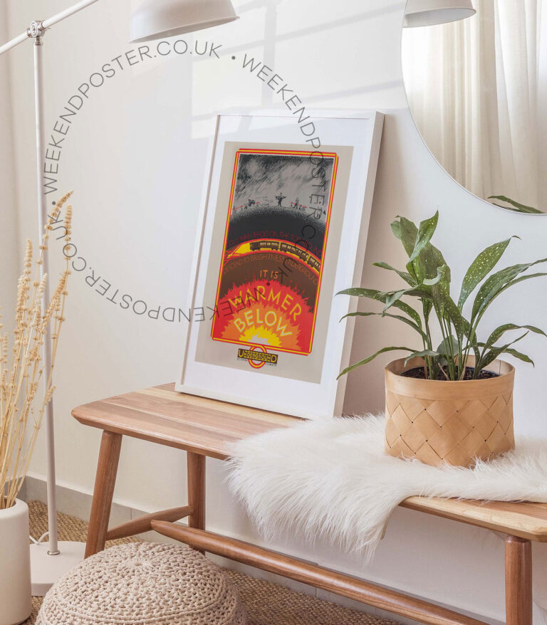 It Is Warmer Below Underground vintage poster