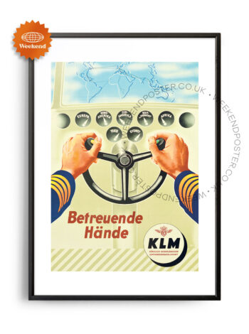 KLM Travel vintage poster