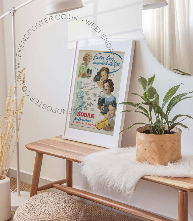 Kodak For Cameras vintage poster