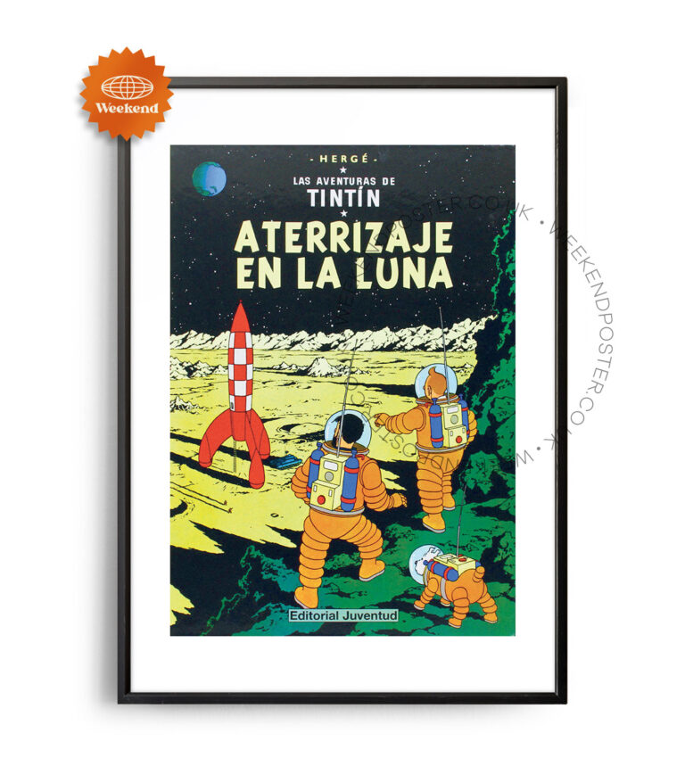 Las Aventuras De Tintin vintage poster