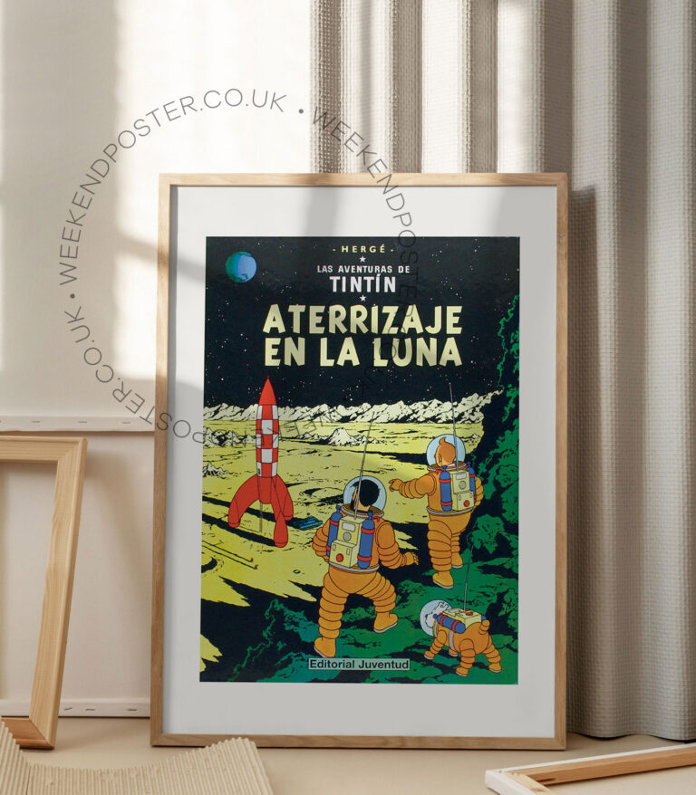 Las Aventuras De Tintin vintage poster