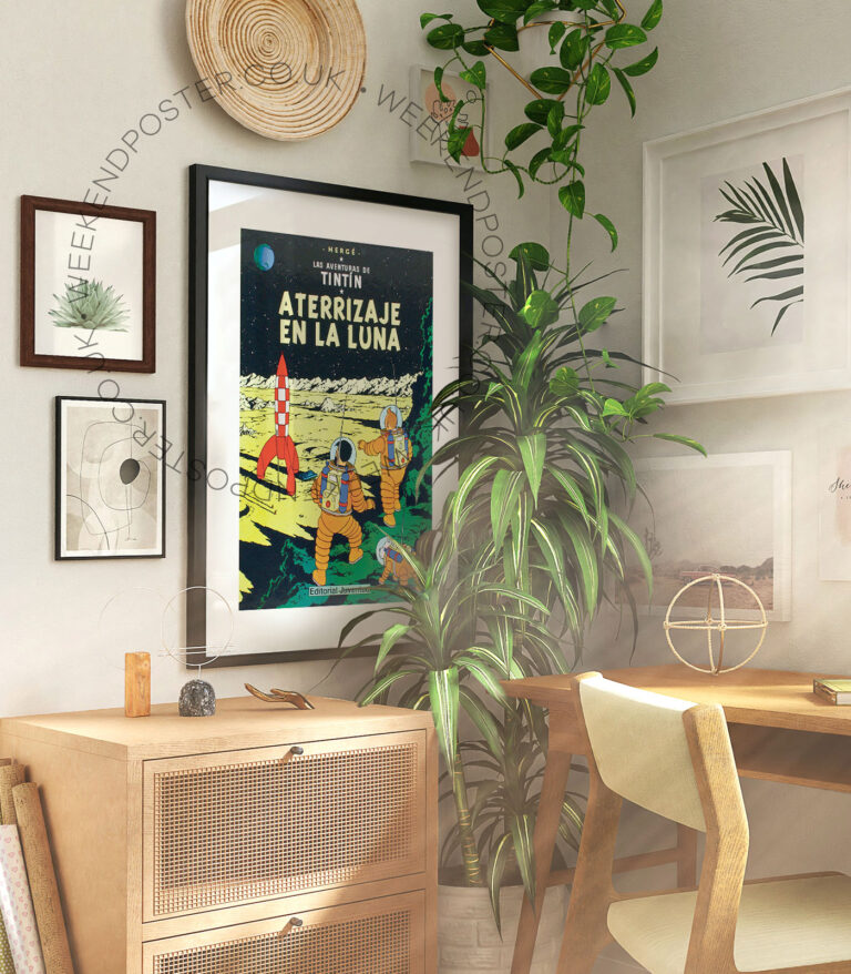 Las Aventuras De Tintin vintage poster