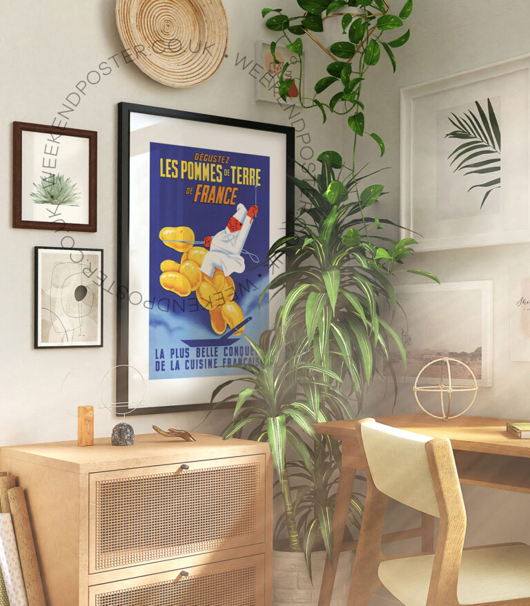 Les Pommes De Terre vintage poster