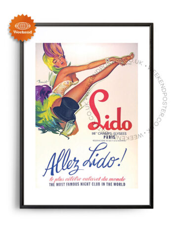 Lido Champs Elysees Paris vintage poster