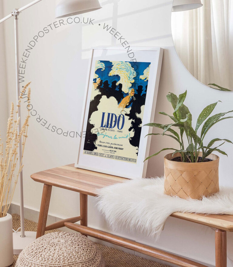 Lido Champs Elysees Paris vintage poster