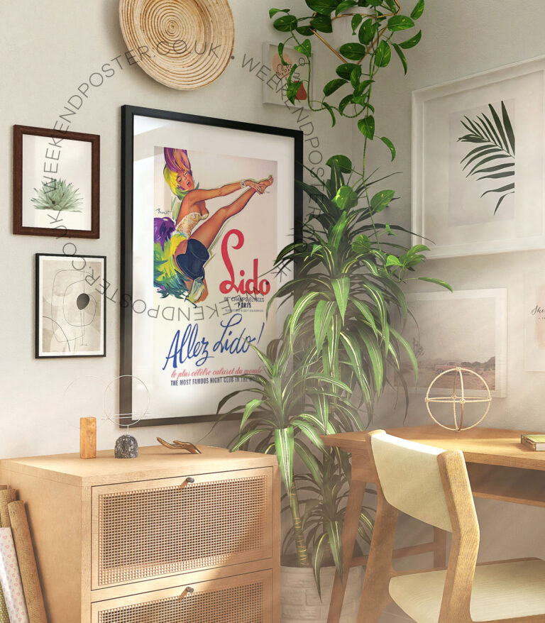 Lido Champs Elysees Paris vintage poster