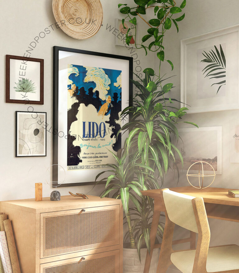 Lido Champs Elysees Paris vintage poster