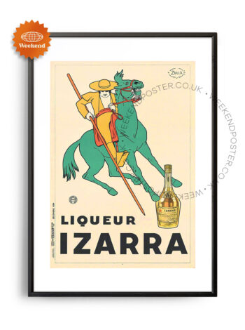 Liqueur Izarra vintage poster