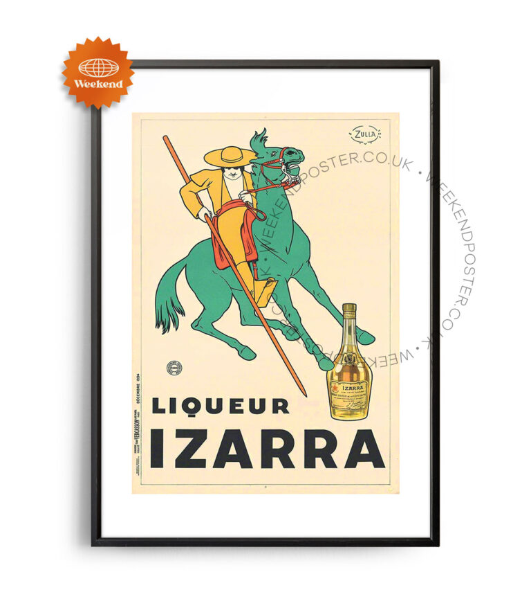 Liqueur Izarra vintage poster