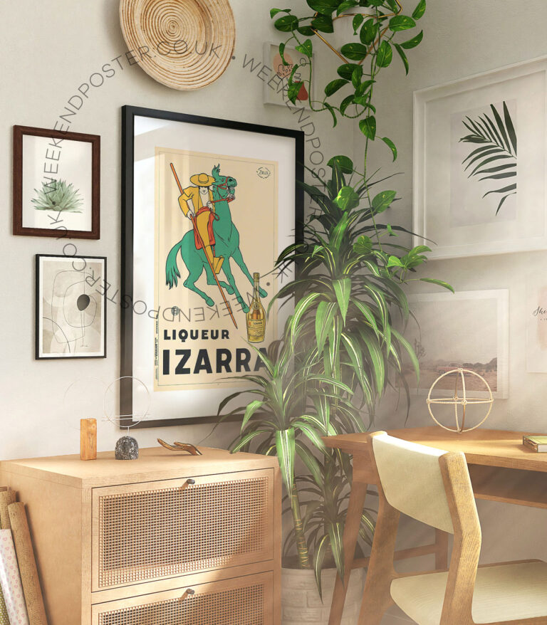 Liqueur Izarra vintage poster