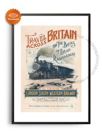 London South Western Railway vintage poster