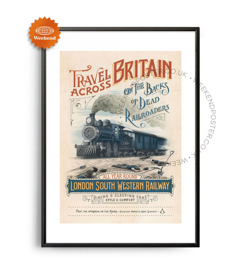 London South Western Railway vintage poster