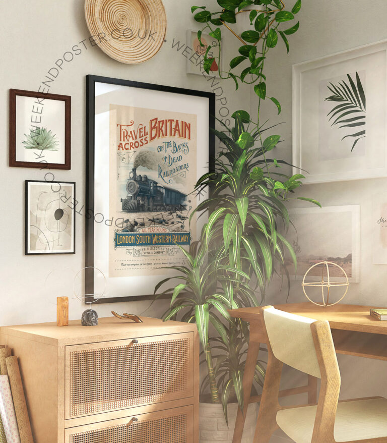 London South Western Railway vintage poster