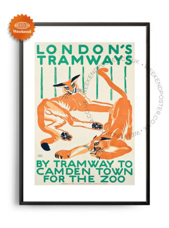 London Tramway vintage poster