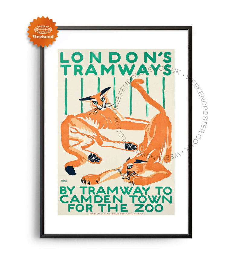 London Tramway vintage poster