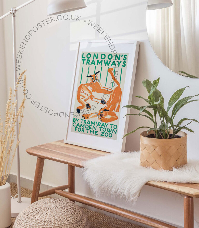 London Tramway vintage poster