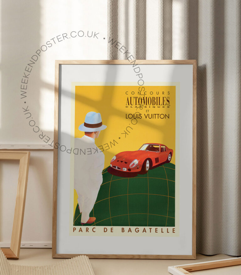 Louis Vuitton Automobiles vintage poster