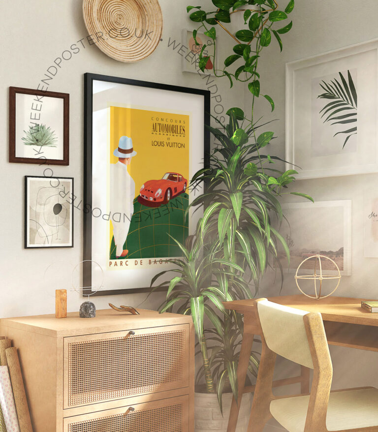 Louis Vuitton Automobiles vintage poster