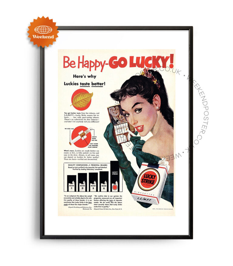 Lucky Strike vintage poster