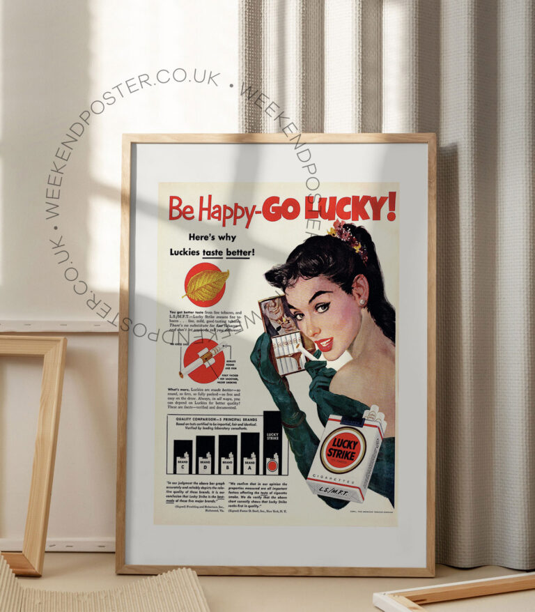 Lucky Strike vintage poster