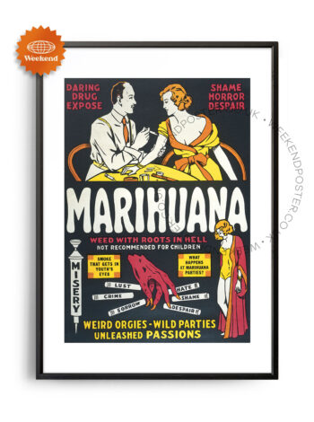 Marihuana vintage poster