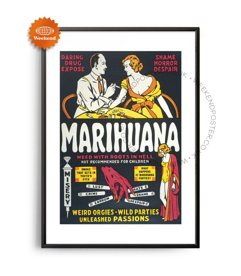 Marihuana vintage poster