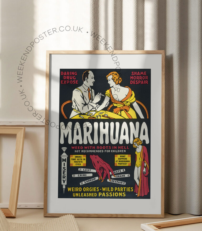 Marihuana vintage poster