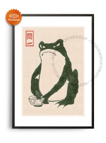 Matsumoto Hoji Frogs vintage poster