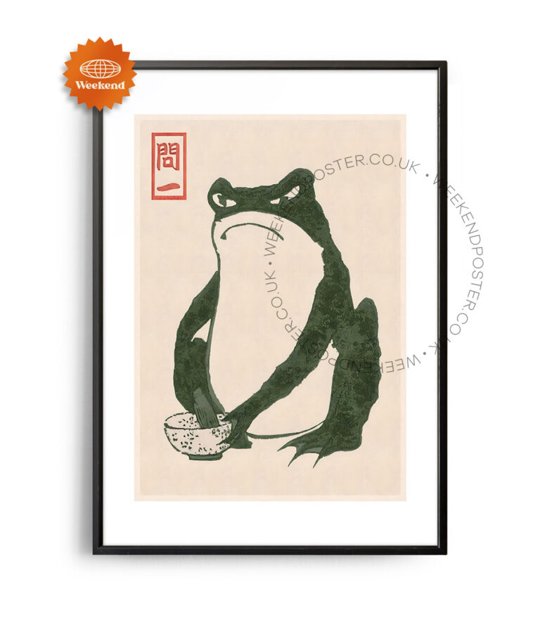 Matsumoto Hoji Frogs vintage poster