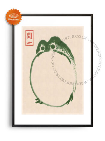 Matsumoto Hoji Frogs vintage poster