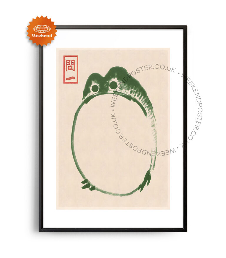 Matsumoto Hoji Frogs vintage poster