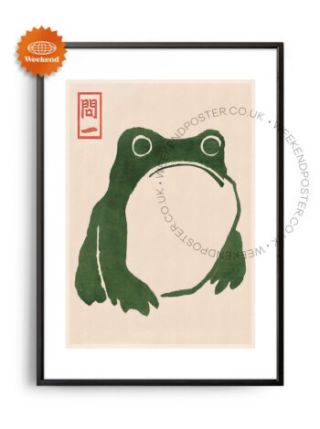 Matsumoto Hoji Frogs vintage poster