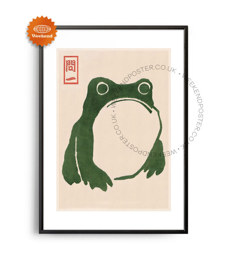 Matsumoto Hoji Frogs vintage poster