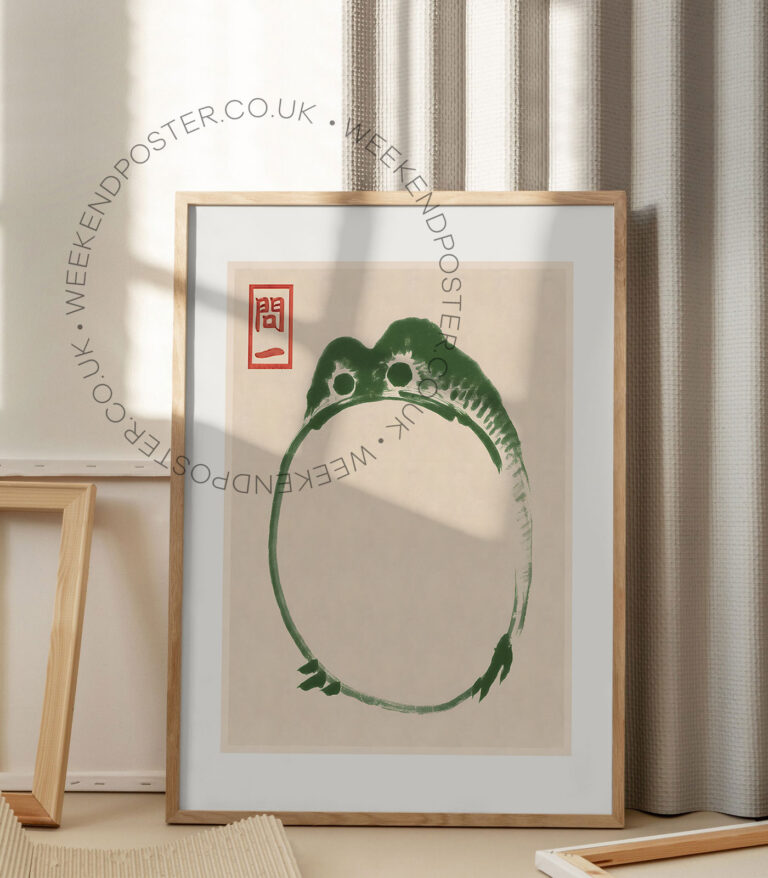 Matsumoto Hoji Frogs vintage poster