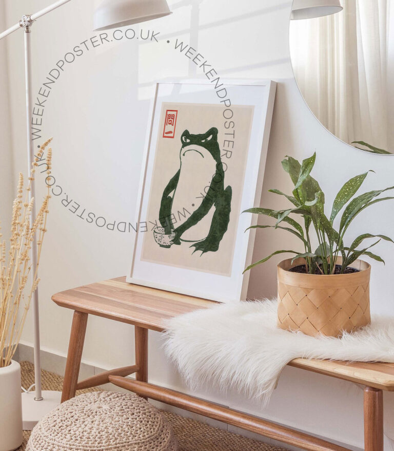 Matsumoto Hoji Frogs vintage poster