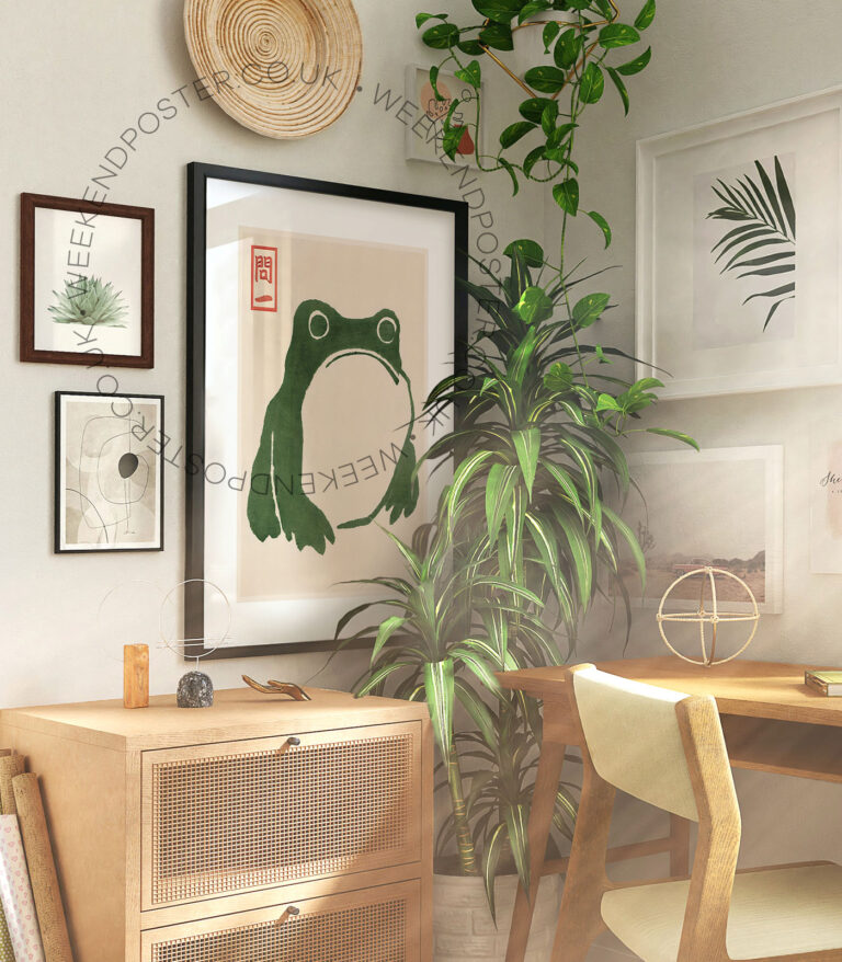 Matsumoto Hoji Frogs vintage poster