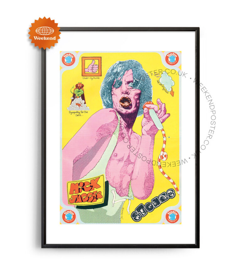 Mick Jagger vintage poster